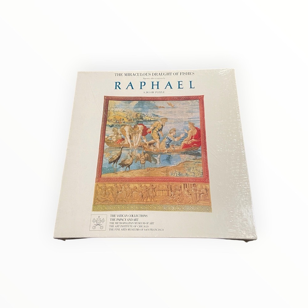 Vintage Raphael Miraculous Draught of Fishes 551 Pc Sealed Puzzle